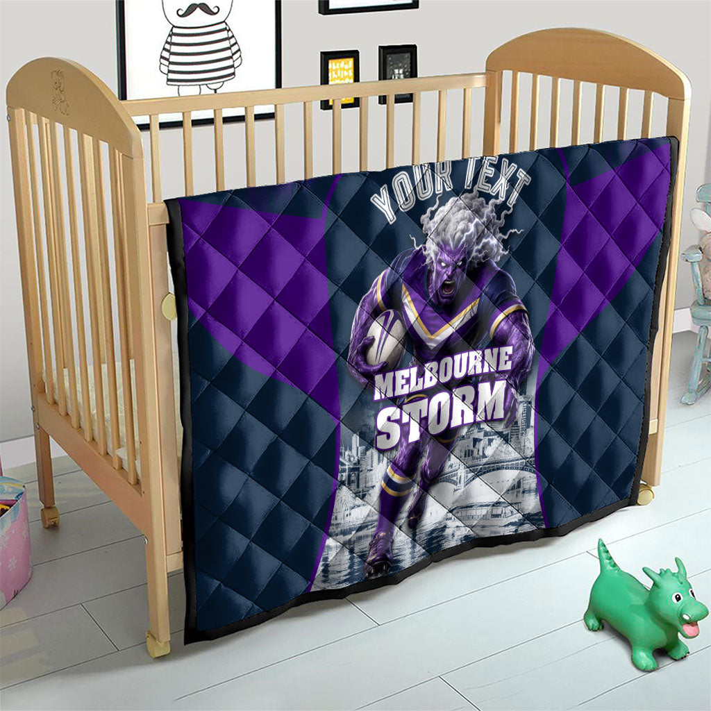 Personalised Sharks Rugby Quilt Storm Monster Mascot City Skyline 3D Graphic