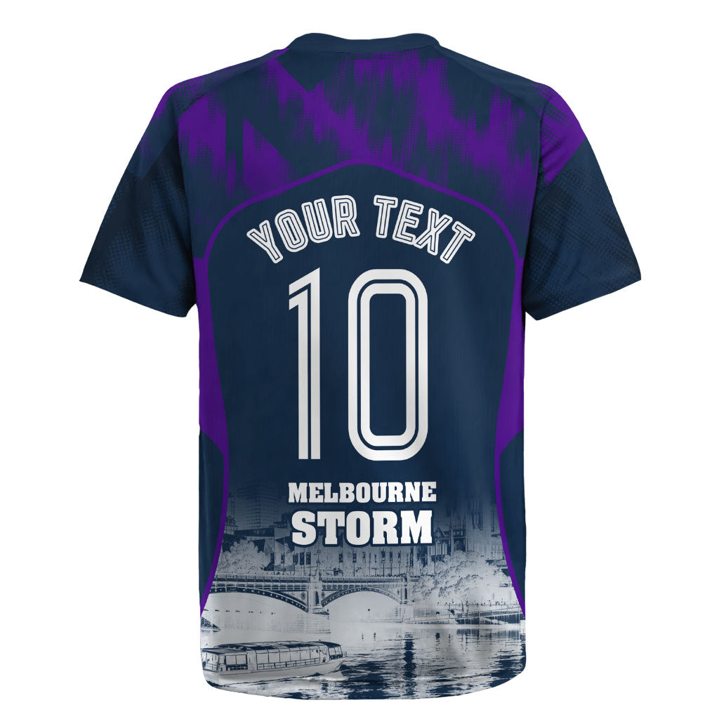 Personalised Sharks Rugby Rugby Jersey Storm Monster Mascot City Skyline 3D Graphic