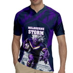 Personalised Sharks Rugby Rugby Jersey Storm Monster Mascot City Skyline 3D Graphic