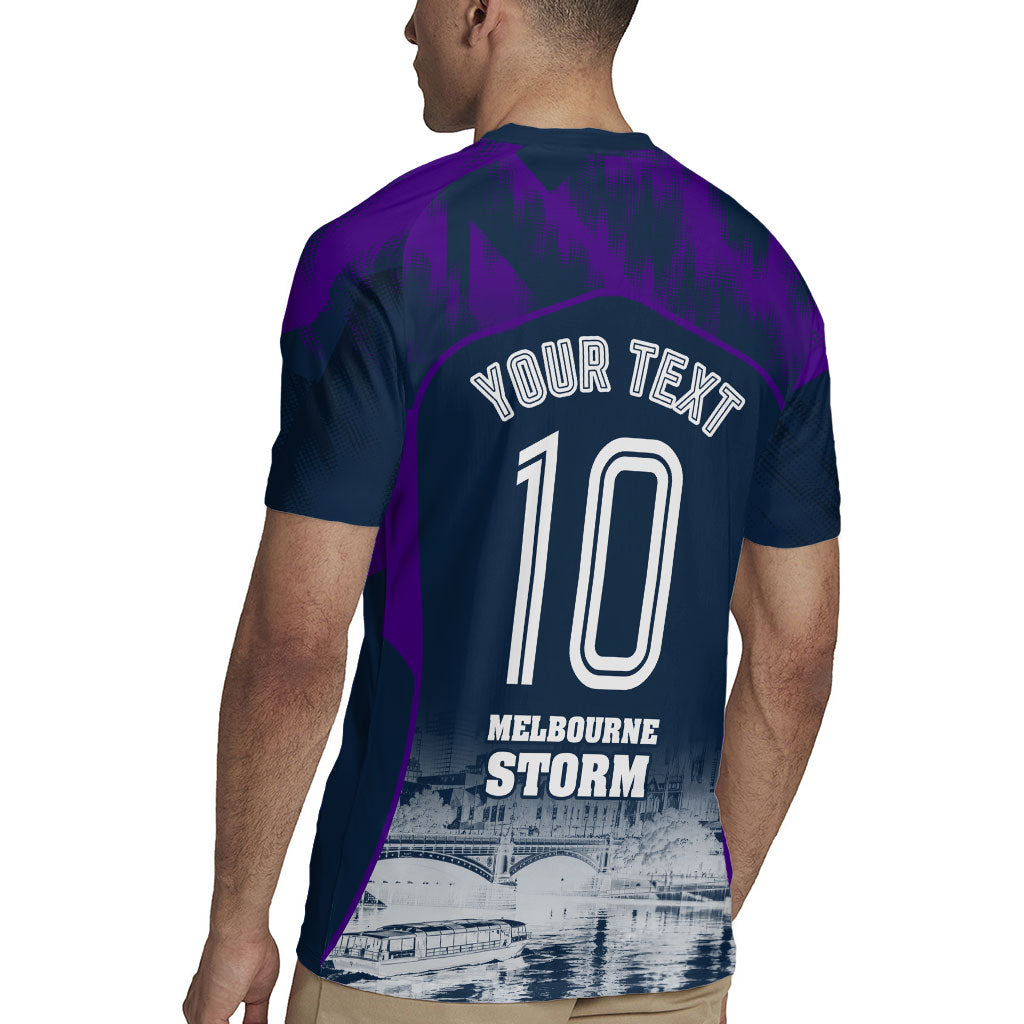 Personalised Sharks Rugby Rugby Jersey Storm Monster Mascot City Skyline 3D Graphic