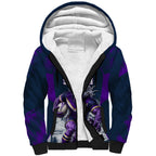 Personalised Sharks Rugby Sherpa Hoodie Storm Monster Mascot City Skyline 3D Graphic