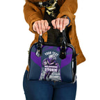 Personalised Sharks Rugby Shoulder Handbag Storm Monster Mascot City Skyline 3D Graphic