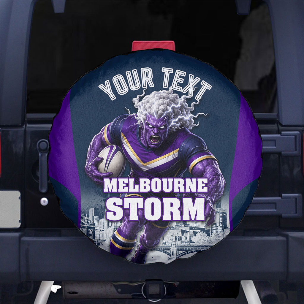 Personalised Sharks Rugby Spare Tire Cover Storm Monster Mascot City Skyline 3D Graphic