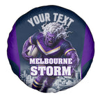 Personalised Sharks Rugby Spare Tire Cover Storm Monster Mascot City Skyline 3D Graphic
