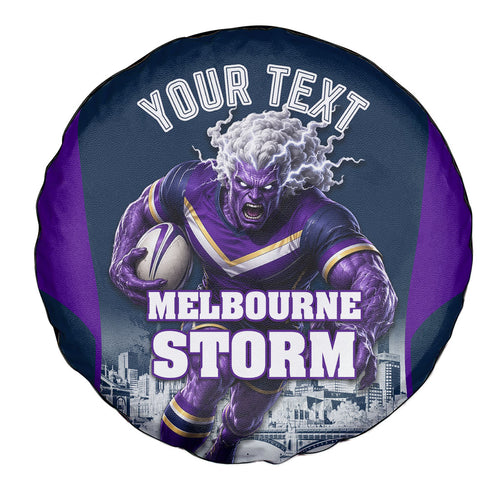 Personalised Sharks Rugby Spare Tire Cover Storm Monster Mascot City Skyline 3D Graphic