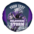Personalised Sharks Rugby Spare Tire Cover Storm Monster Mascot City Skyline 3D Graphic