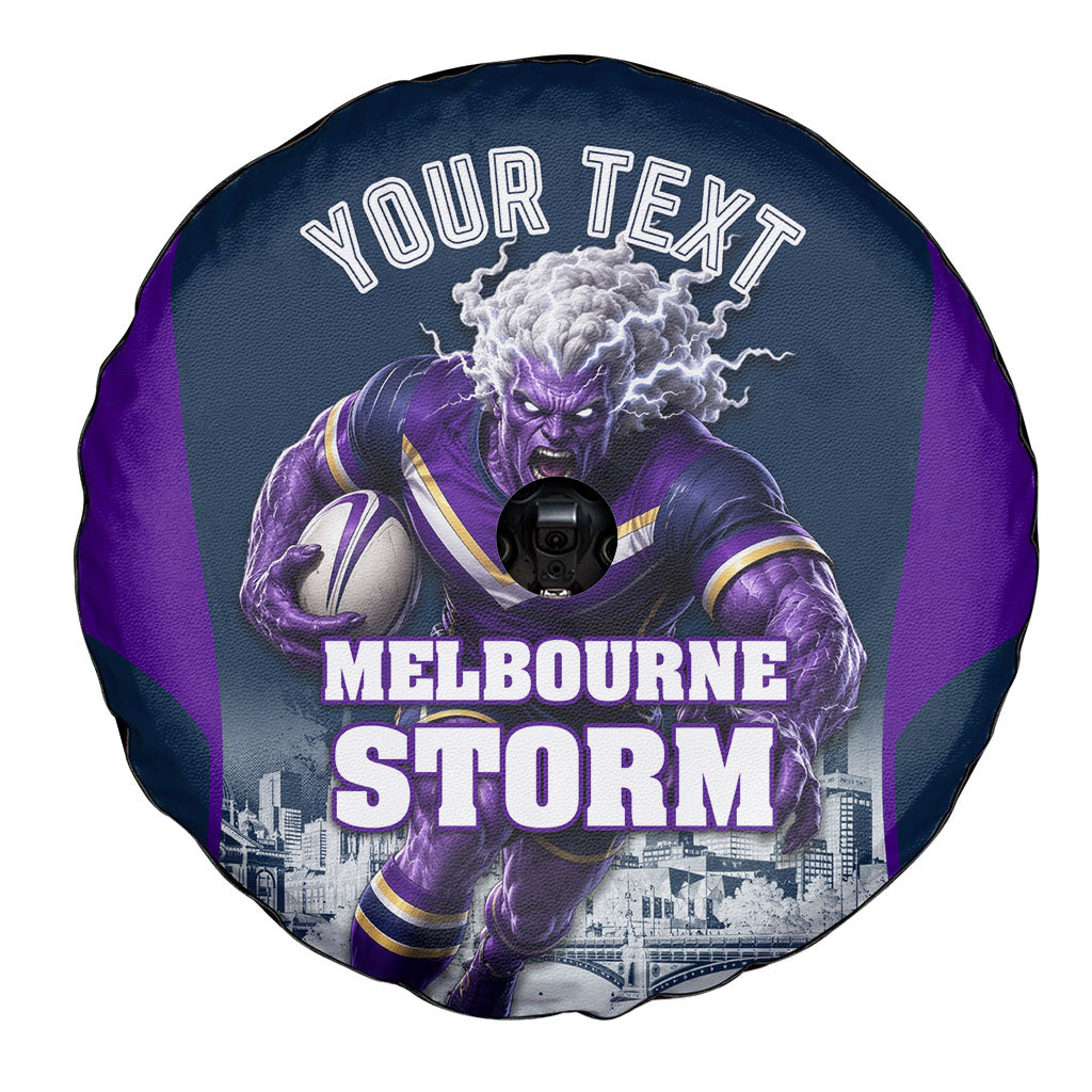 Personalised Sharks Rugby Spare Tire Cover Storm Monster Mascot City Skyline 3D Graphic