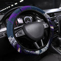 Sharks Rugby Steering Wheel Cover Storm Monster Mascot City Skyline 3D Graphic