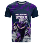 Personalised Sharks Rugby T Shirt Storm Monster Mascot City Skyline 3D Graphic