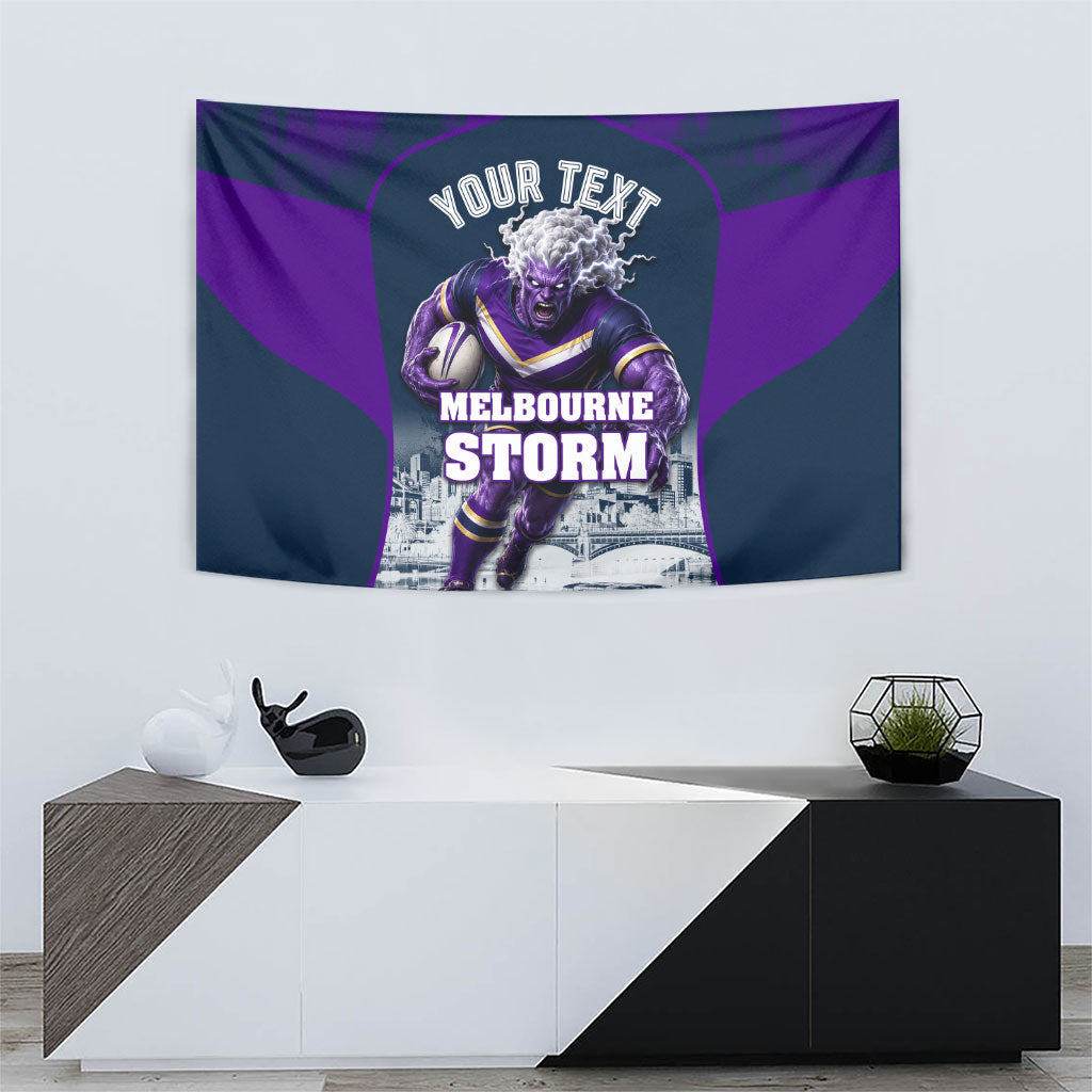 Personalised Sharks Rugby Tapestry Storm Monster Mascot City Skyline 3D Graphic