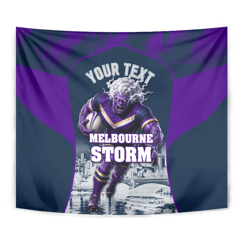 Personalised Sharks Rugby Tapestry Storm Monster Mascot City Skyline 3D Graphic