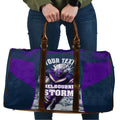 Personalised Sharks Rugby Travel Bag Storm Monster Mascot City Skyline 3D Graphic