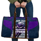 Personalised Sharks Rugby Travel Bag Storm Monster Mascot City Skyline 3D Graphic