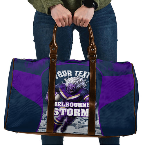 Personalised Sharks Rugby Travel Bag Storm Monster Mascot City Skyline 3D Graphic