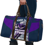 Personalised Sharks Rugby Travel Bag Storm Monster Mascot City Skyline 3D Graphic