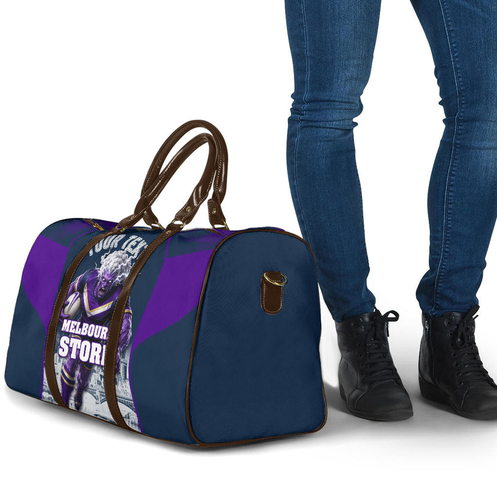 Personalised Sharks Rugby Travel Bag Storm Monster Mascot City Skyline 3D Graphic
