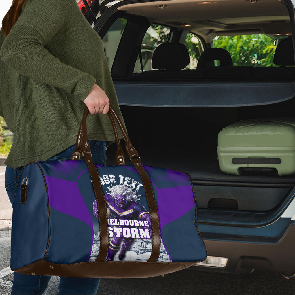 Personalised Sharks Rugby Travel Bag Storm Monster Mascot City Skyline 3D Graphic