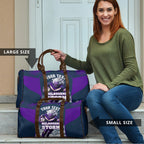 Personalised Sharks Rugby Travel Bag Storm Monster Mascot City Skyline 3D Graphic