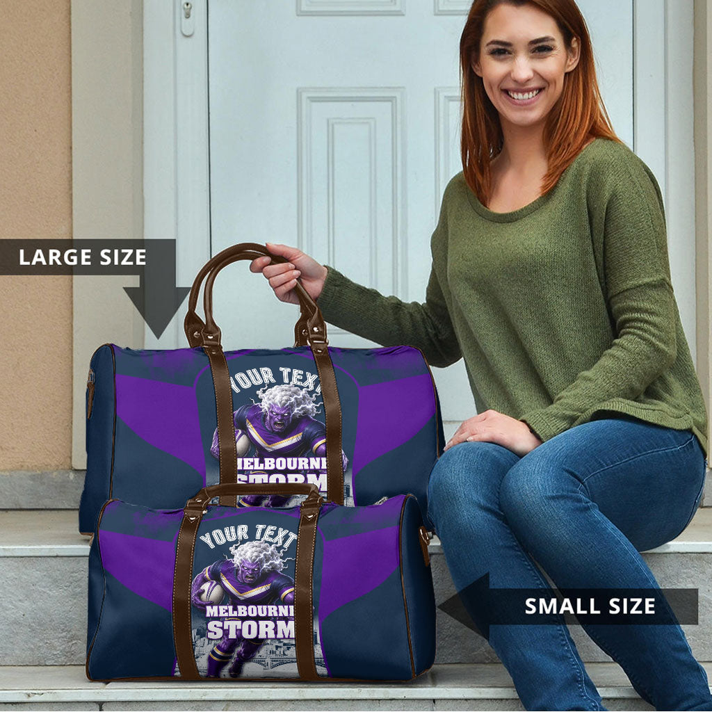 Personalised Sharks Rugby Travel Bag Storm Monster Mascot City Skyline 3D Graphic