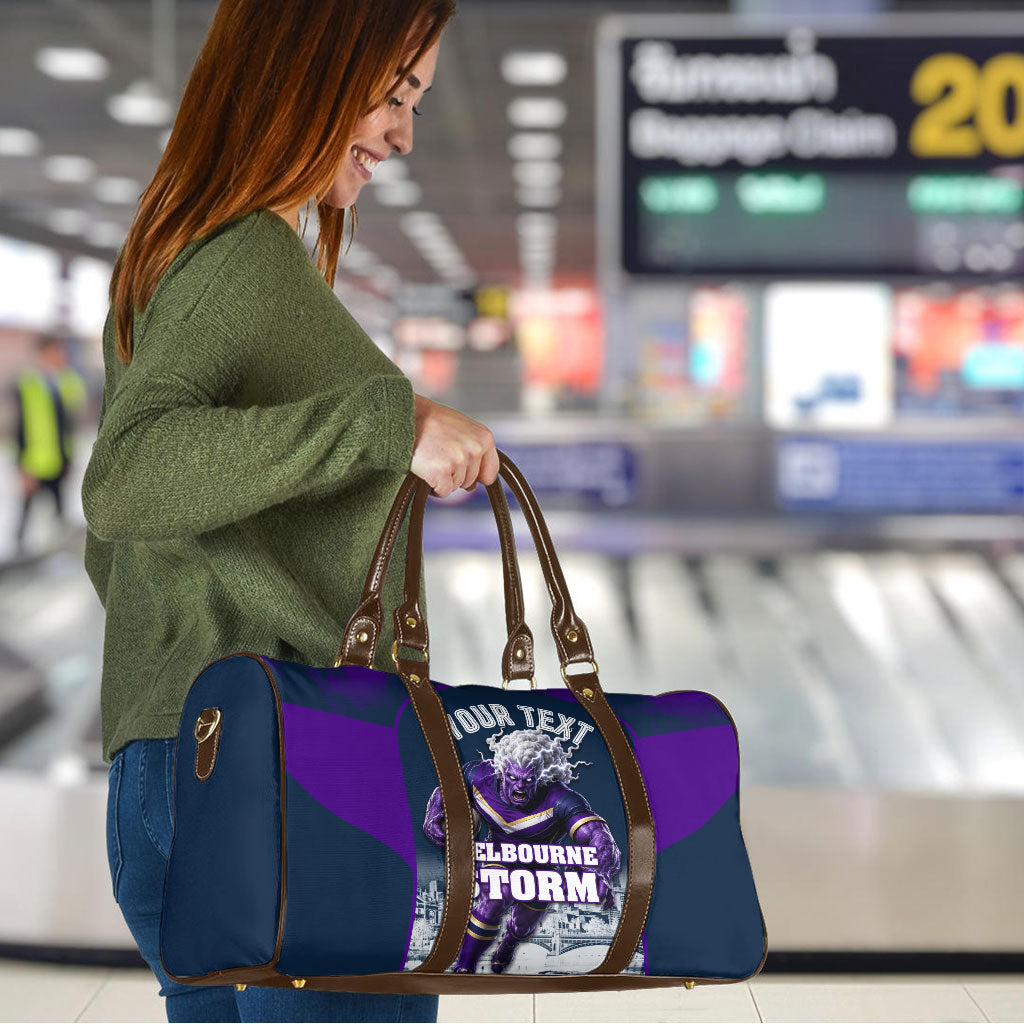 Personalised Sharks Rugby Travel Bag Storm Monster Mascot City Skyline 3D Graphic