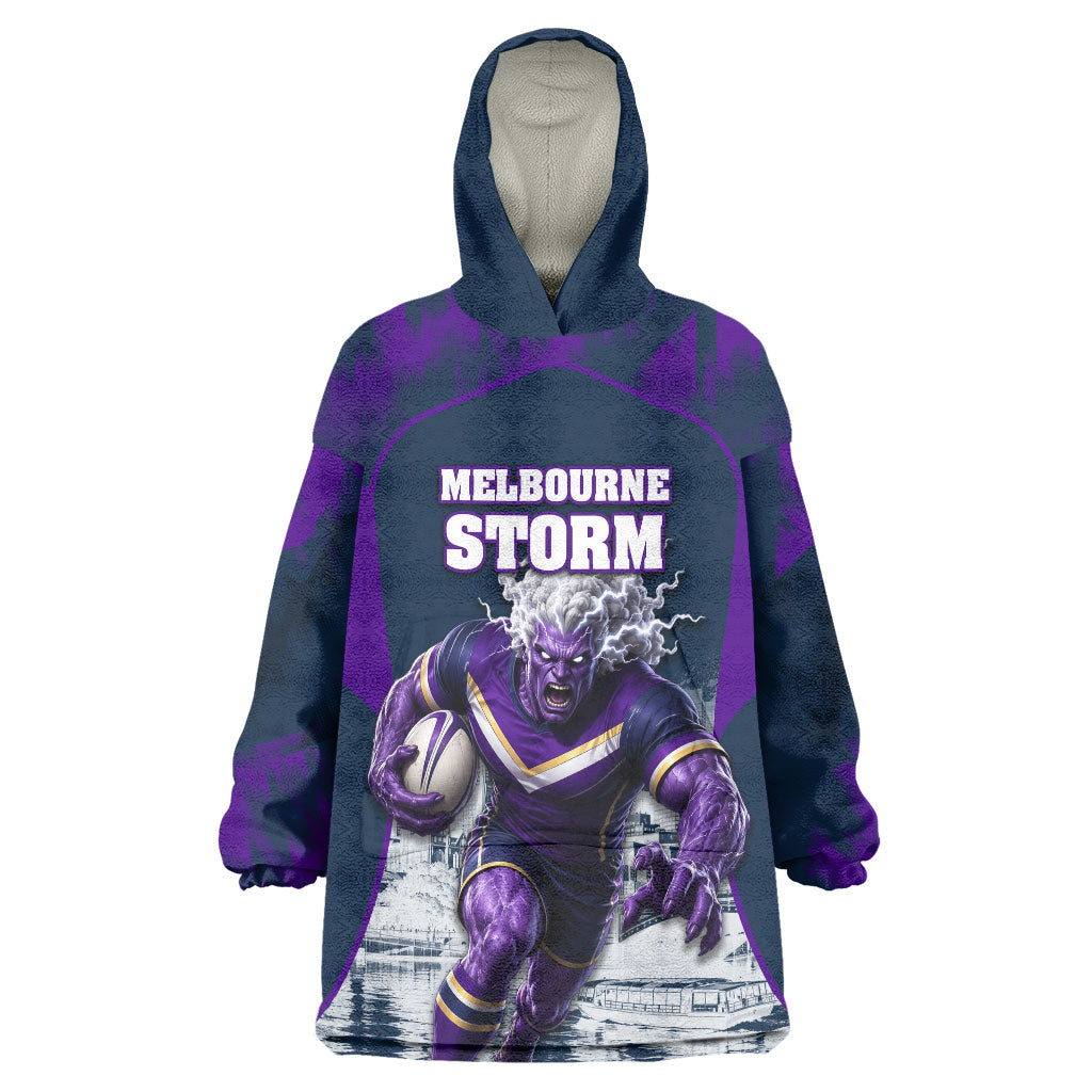 Personalised Sharks Rugby Wearable Blanket Hoodie Storm Monster Mascot City Skyline 3D Graphic