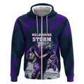 Personalised Sharks Rugby Zip Hoodie Storm Monster Mascot City Skyline 3D Graphic