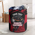 Personalised Penrith Panthers Mascot Rugby Laundry Basket Penrith New South Wales Athletic Graphic Print
