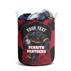 Personalised Penrith Panthers Mascot Rugby Laundry Basket Penrith New South Wales Athletic Graphic Print