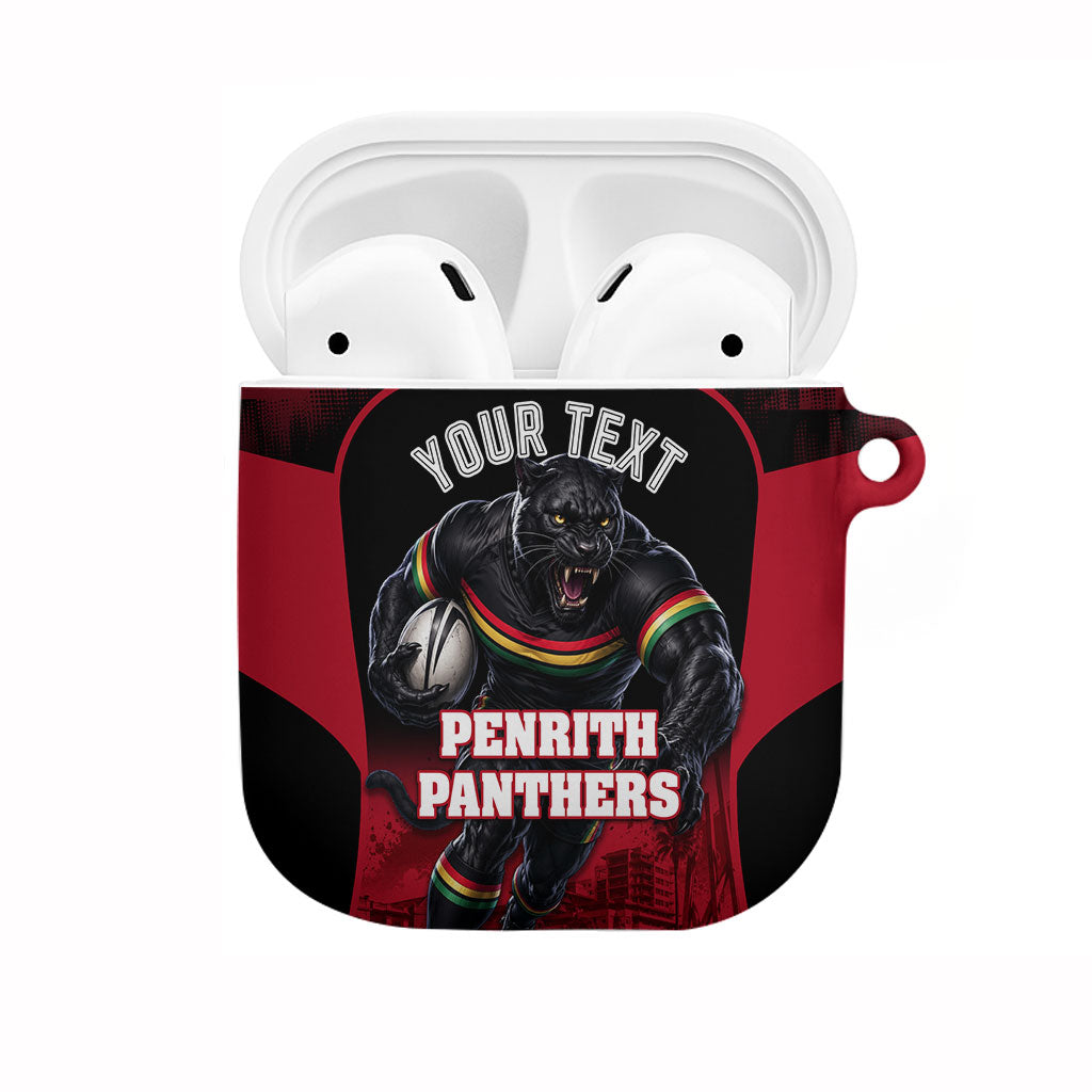 Personalised Penrith Panthers Mascot Rugby AirPods Case Penrith New South Wales Athletic Graphic Print