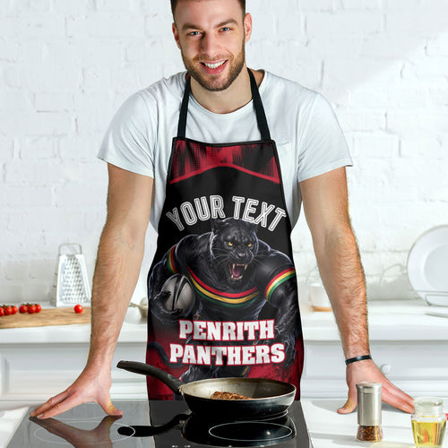 Personalised Penrith Panthers Mascot Rugby Apron Penrith New South Wales Athletic Graphic Print