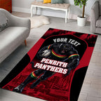 Personalised Penrith Panthers Mascot Rugby Area Rug Penrith New South Wales Athletic Graphic Print