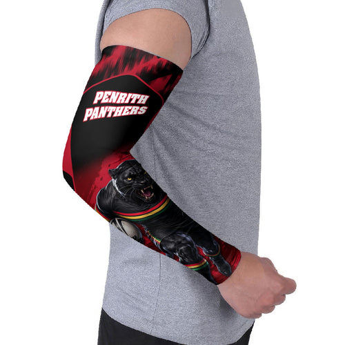 Personalised Penrith Panthers Mascot Rugby Arm Sleeves Penrith New South Wales Athletic Graphic Print