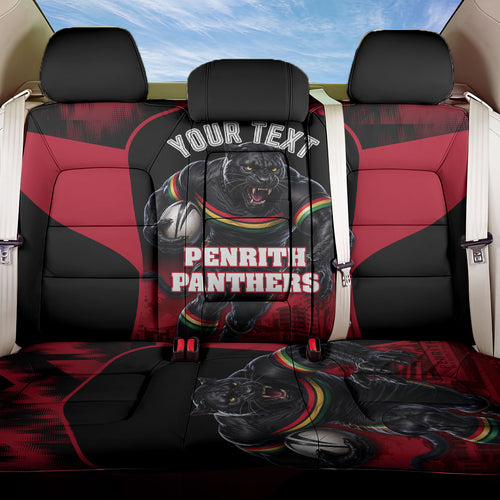 Personalised Penrith Panthers Mascot Rugby Back Car Seat Cover Penrith New South Wales Athletic Graphic Print