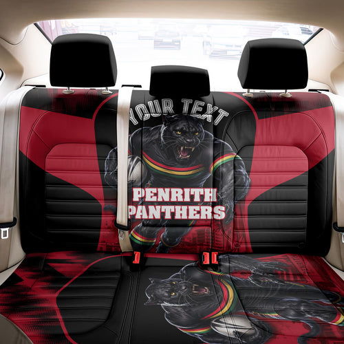 Personalised Penrith Panthers Mascot Rugby Back Car Seat Cover Penrith New South Wales Athletic Graphic Print
