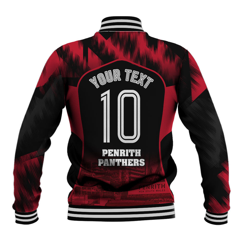 Personalised Penrith Panthers Mascot Rugby Baseball Jacket Penrith New South Wales Athletic Graphic Print