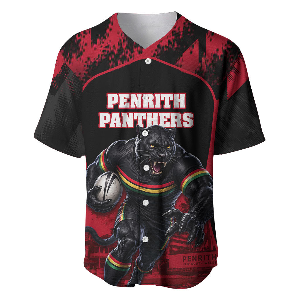 Personalised Penrith Panthers Mascot Rugby Baseball Jersey Penrith New South Wales Athletic Graphic Print