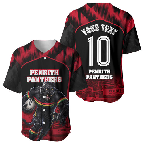 Personalised Penrith Panthers Mascot Rugby Baseball Jersey Penrith New South Wales Athletic Graphic Print