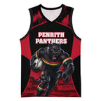 Personalised Penrith Panthers Mascot Rugby Basketball Jersey Penrith New South Wales Athletic Graphic Print