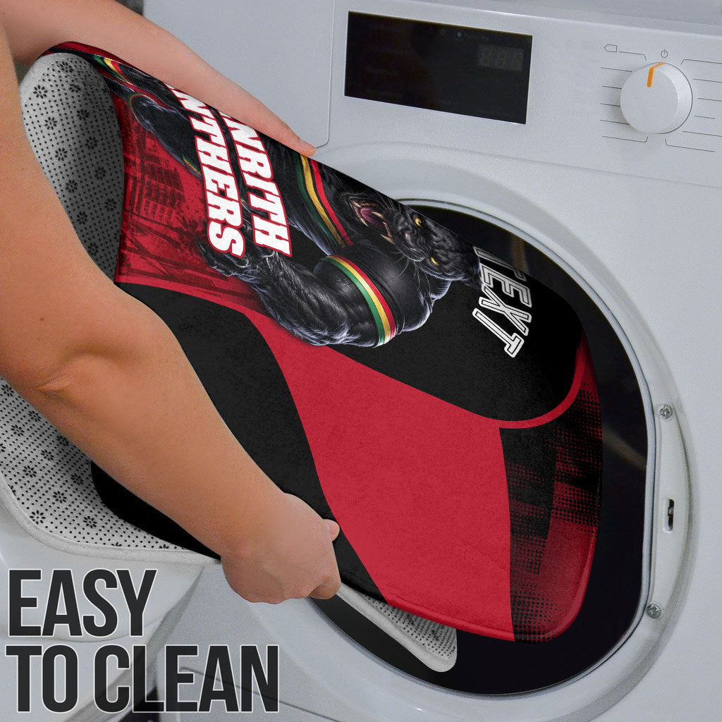Personalised Penrith Panthers Mascot Rugby Bathroom Set Penrith New South Wales Athletic Graphic Print