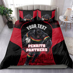 Personalised Penrith Panthers Mascot Rugby Bedding Set Penrith New South Wales Athletic Graphic Print