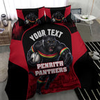 Personalised Penrith Panthers Mascot Rugby Bedding Set Penrith New South Wales Athletic Graphic Print