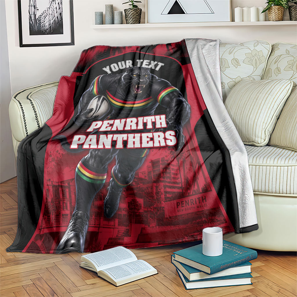 Personalised Penrith Panthers Mascot Rugby Blanket Penrith New South Wales Athletic Graphic Print