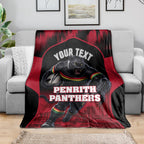 Personalised Penrith Panthers Mascot Rugby Blanket Penrith New South Wales Athletic Graphic Print