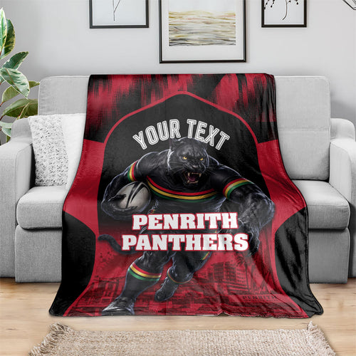 Personalised Penrith Panthers Mascot Rugby Blanket Penrith New South Wales Athletic Graphic Print