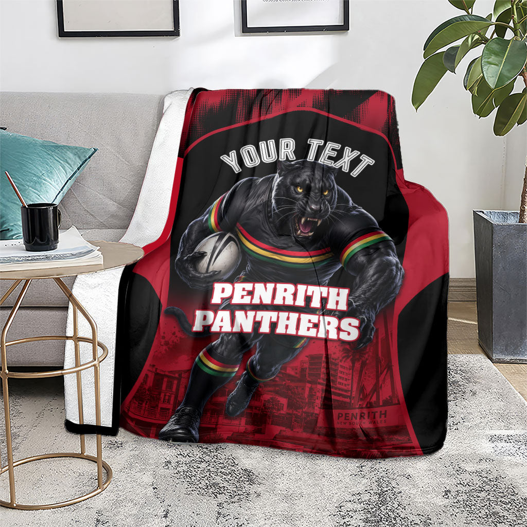 Personalised Penrith Panthers Mascot Rugby Blanket Penrith New South Wales Athletic Graphic Print