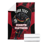 Personalised Penrith Panthers Mascot Rugby Blanket Penrith New South Wales Athletic Graphic Print