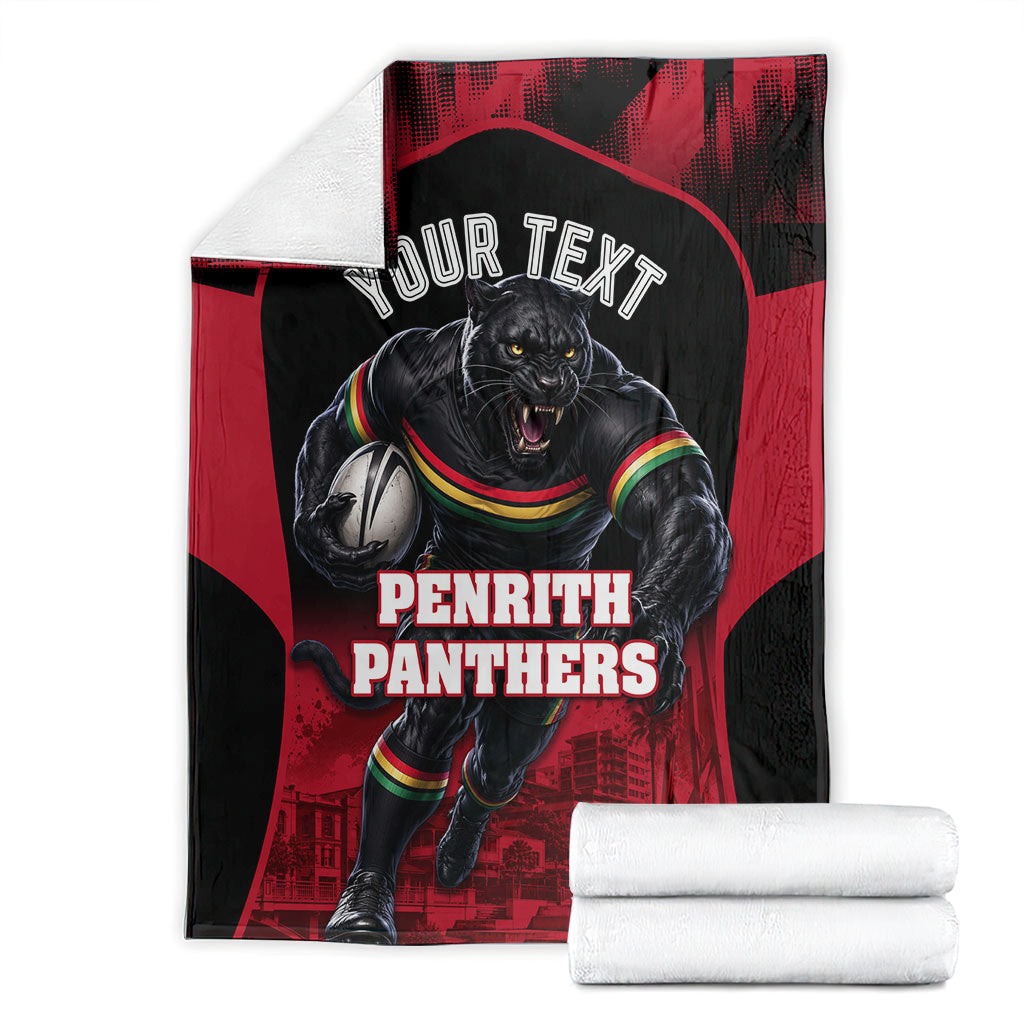 Personalised Penrith Panthers Mascot Rugby Blanket Penrith New South Wales Athletic Graphic Print