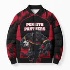 Personalised Penrith Panthers Mascot Rugby Bomber Puffer Jacket Penrith New South Wales Athletic Graphic Print