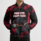 Personalised Penrith Panthers Mascot Rugby Bomber Puffer Jacket Penrith New South Wales Athletic Graphic Print