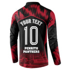 Personalised Penrith Panthers Mascot Rugby Button Sweatshirt Penrith New South Wales Athletic Graphic Print
